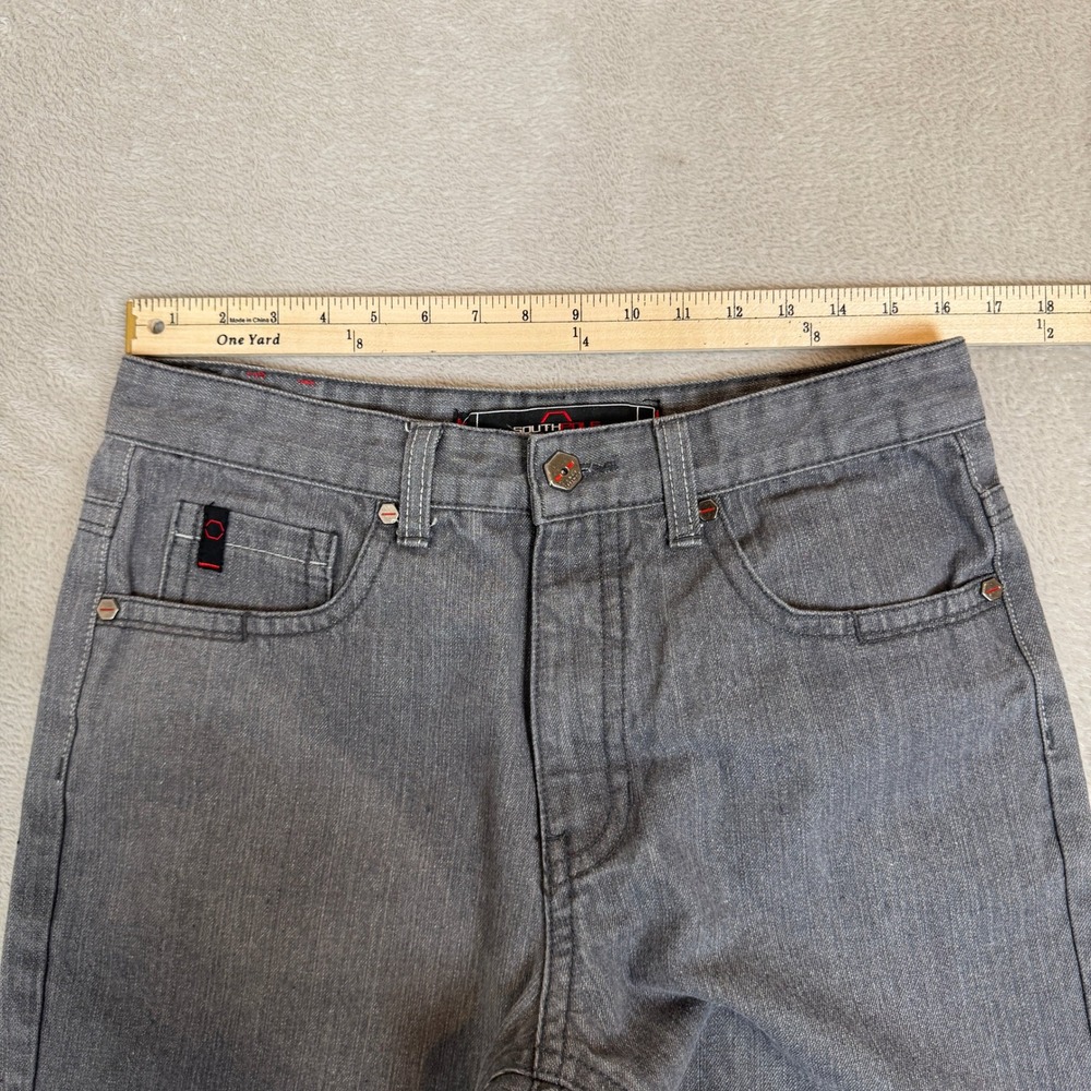 Vintage Southpole Jeans‎ Mens 34 Gray Preowned Denim Straight Leg Streetwear - Picture 6 of 10